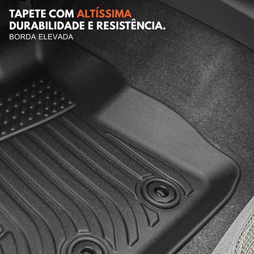 Tapete com altíssima durabilidade e resistência - Borda elevada
